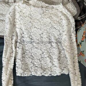 Wallflower Lace Floral Long Sleeve Top